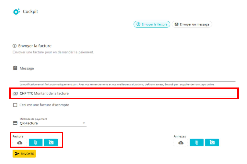 Processus standard facture
